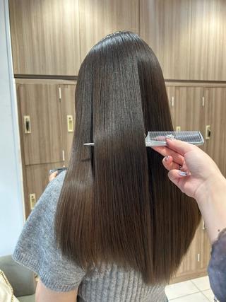 ロング カラー ブリーチ無しダブル カラー/Runoのヘアスタイル