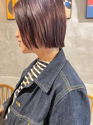 ショート カラー ayane⭐️ボブ・ ショート・パーマのヘアスタイル