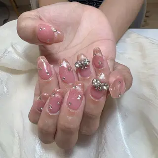ネイル 🎀nana🫧 ワンホンネイル🎀のネイルデザイン