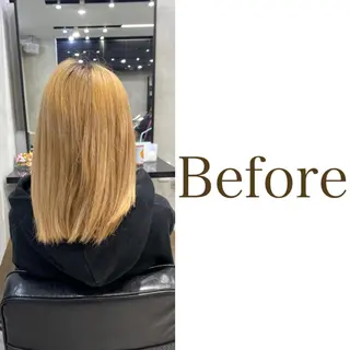 セミロング カラー ヘアアレンジ FAAM Tsuneのヘアスタイル