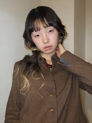 ミディアム カラー loty _nanamiのヘアスタイル