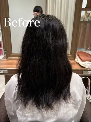 ロング 🍁髪質改善カラー/ 縮毛矯正/谷口雄太のヘアスタイル