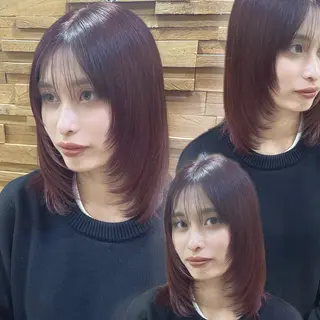 セミロング RIEブリーチ& エクステ特化型のヘアスタイル