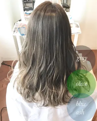 セミロング カラー 【ツヤ髪カラー】本郷 星音のヘアスタイル