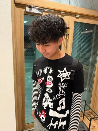 パーマ メンズ mau tomokaのヘアスタイル