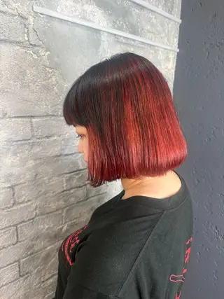 ミディアム 韓国ヘア✨グレージュ カラーasamiのヘアスタイル