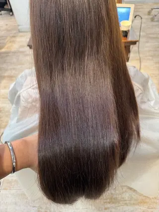 ロング レイヤー×縮毛矯正 中屋光貴のヘアスタイル