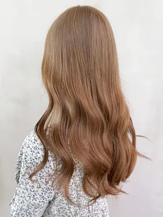 セミロング カラー パーマ ヘアアレンジ ITbyALBUM 中野店のヘアスタイル
