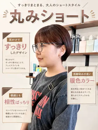 ショート カラー 初めてのショート お任せください✂️のヘアスタイル