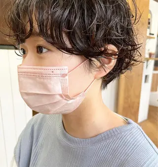 ショート パーマ Hareru 豊田 修廣のヘアスタイル