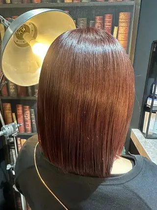 ミディアム カラー 蒔山 菜夕子のヘアスタイル