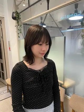 ミディアム とば みゆうのヘアスタイル