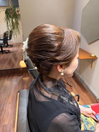 セミロング ヘアアレンジ KURIAハイトーン /ピンクカラー/ボブのヘアスタイル