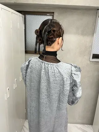 ヘアアレンジ riko/レイヤー カット/ヘアセットのヘアスタイル