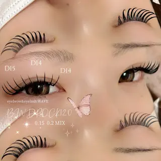 マツエク・マツパ brow&lash WAVEのマツエク・マツパデザイン