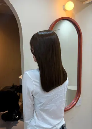 ロング カラー 長野 菜々海のヘアスタイル