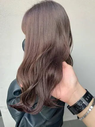 セミロング カラー 矢野 晃平のヘアスタイル