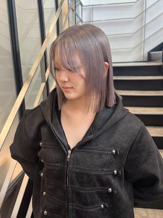 ミディアム カラー ヘアアレンジ 原宿ハイトーンカラー 🌼みるい🌼のヘアスタイル