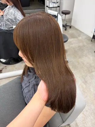 ロング カラー ベージュ⟡˖レイヤー ˖ ࣪⊹あずきのヘアスタイル