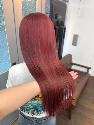 カラー Asami／名古屋／ ハイトーン／デザインのヘアスタイル