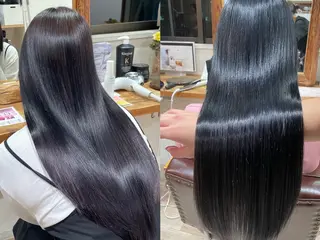 ロング カラー コトミ【メンズ】 【曲がる縮毛矯正】のヘアスタイル
