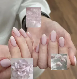 ネイル By moonネイル 🌷ワンホン/韓国風のネイルデザイン