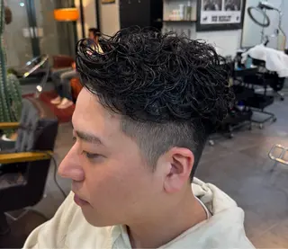 ミディアム カラー パーマ メンズ HARBOR ゆづきのヘアスタイル