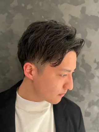 ミディアム メンズカット ⚡️aco⚡️のヘアスタイル