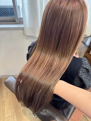 ロング カラー RINNO🌷透明感 カラー/髪質改善のヘアスタイル