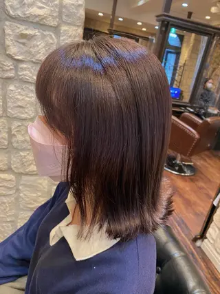 ミディアム カラー ブリーチカラー⸜♡⸝ クルミ🐍のヘアスタイル