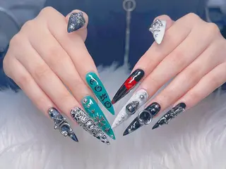 ロング カラー yuna ユナのネイルデザイン