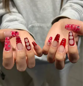 ネイル SEINA_ NAIL🐈‍⬛💗のネイルデザイン