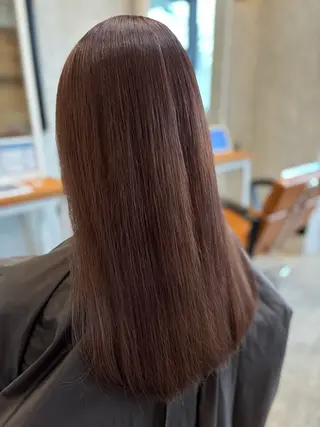 セミロング 布施 有希のヘアスタイル