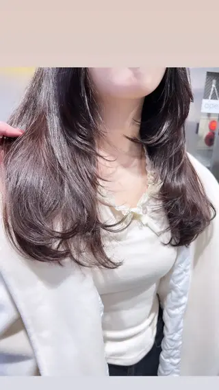 セミロング カラー パーマ ヘアアレンジ メンズ 上品＆韓国風 🥀海心🥀のヘアスタイル