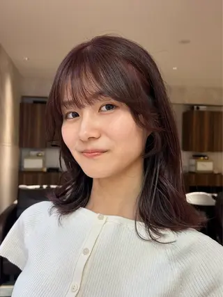 ミディアム カラー 韓国レイヤー 🎀ダブルカラーのヘアスタイル