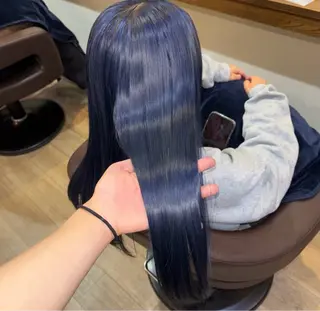 ロング カラー ラファエル シャミラのヘアスタイル