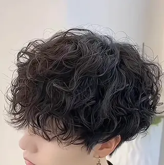 ショート パーマ 金町美容室 お洒落roomルシアのヘアスタイル