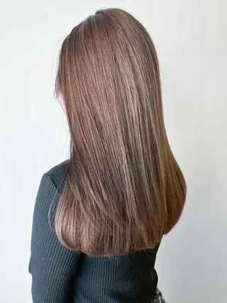 セミロング カラー ヘアアレンジ パーマ ITbyALBUM 中野店のヘアスタイル