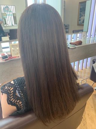 ロング カラー 古川 永遠のヘアスタイル