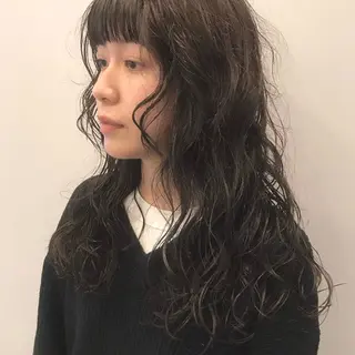 ロング パーマ 宮嶋 蓮のヘアスタイル