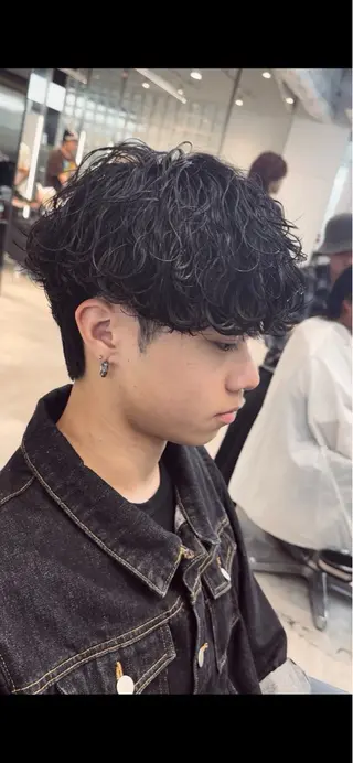 パーマ メンズ fifth park 六反穂 龍介のヘアスタイル