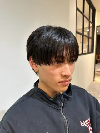 ショート メンズ メンズパーマ特化/ シャドウ/波巻/陸翔のヘアスタイル