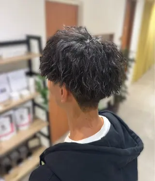 パーマ メンズ 藤田 紋芽 Jr.stylistのヘアスタイル