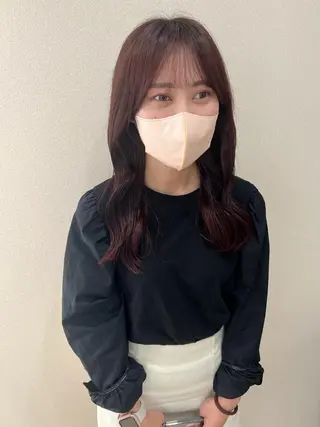 セミロング カラー 外国人対応 佐久間のヘアスタイル