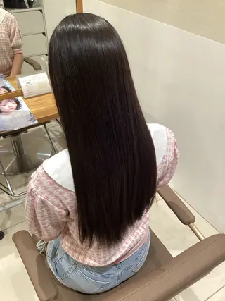 ロング 韓国風レイヤー& 透明感カラー✨のヘアスタイル