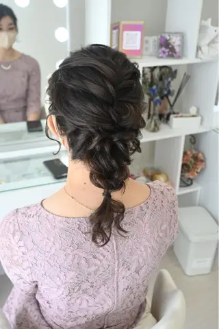 ヘアアレンジ 麻優 ヘアセットのヘアスタイル