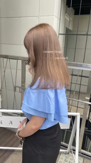 カラー 🌷柔らかクリーミー 🤍kirari🌷のヘアスタイル