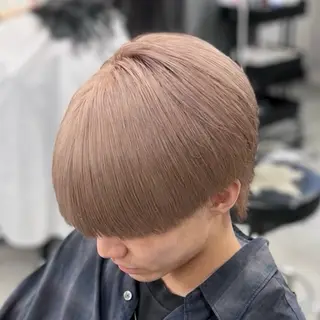 カラー メンズ chinatsu 渋谷/ハイトーンのヘアスタイル