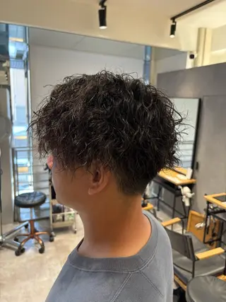 パーマ メンズ 久野 竜慈のヘアスタイル
