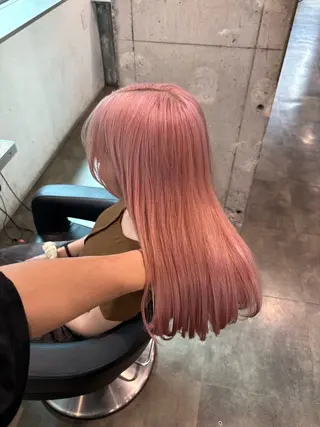 ロング 🧸ハイトーン/ミル クティー🧸のヘアスタイル
